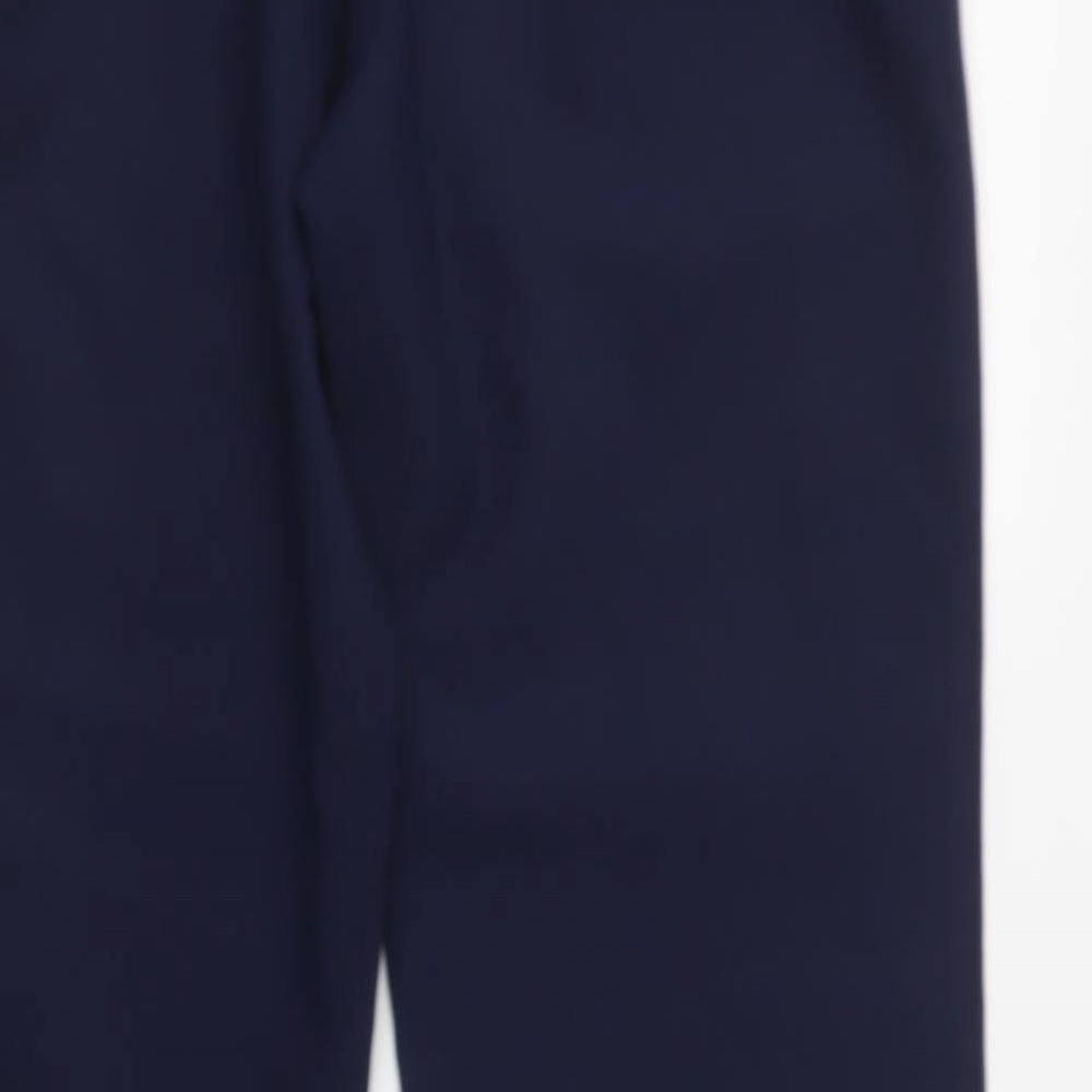 Tailored Image Womens Blue Polyester Dress Pants Trousers Size 10 L32 in Regular Button