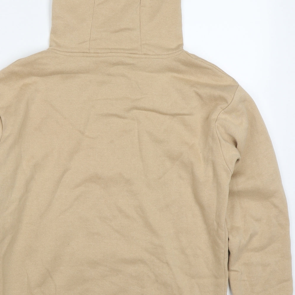 Primark Womens Beige Cotton Pullover Hoodie Size 6 Pullover
