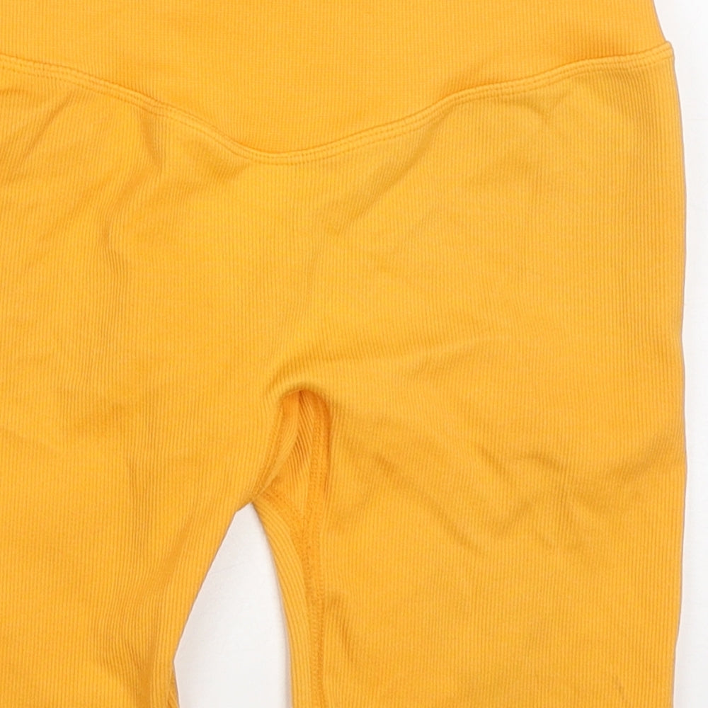 HXME Womens Orange Nylon Athletic Shorts Size 24 in L7 in Regular - HXME Fitness