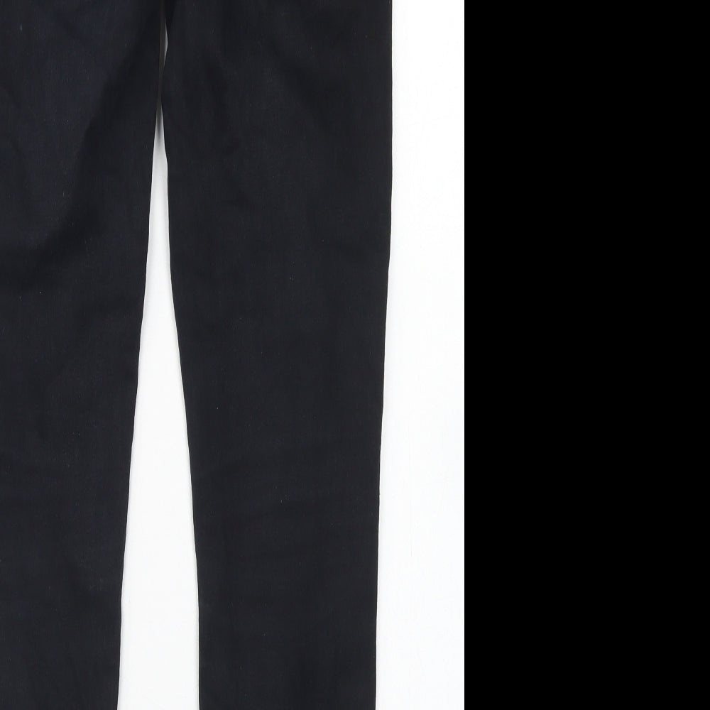 Ashley Mason Womens Black Cotton Skinny Jeans Size 28 in L26 in Regular Button