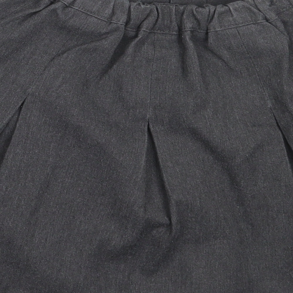 George Girls Grey Polyester Flare Skirt Size 4-5 Years Regular - school