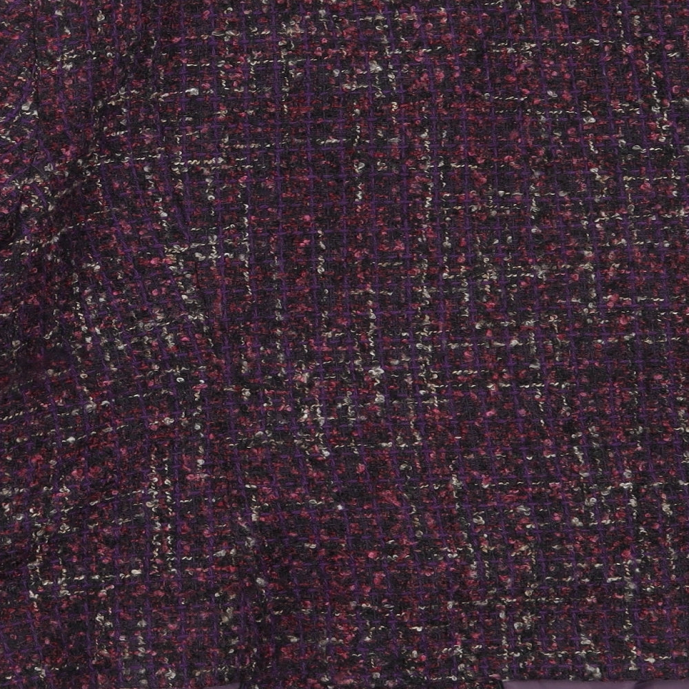 Marks & Spencer Womens Purple Overcoat Coat Size 14