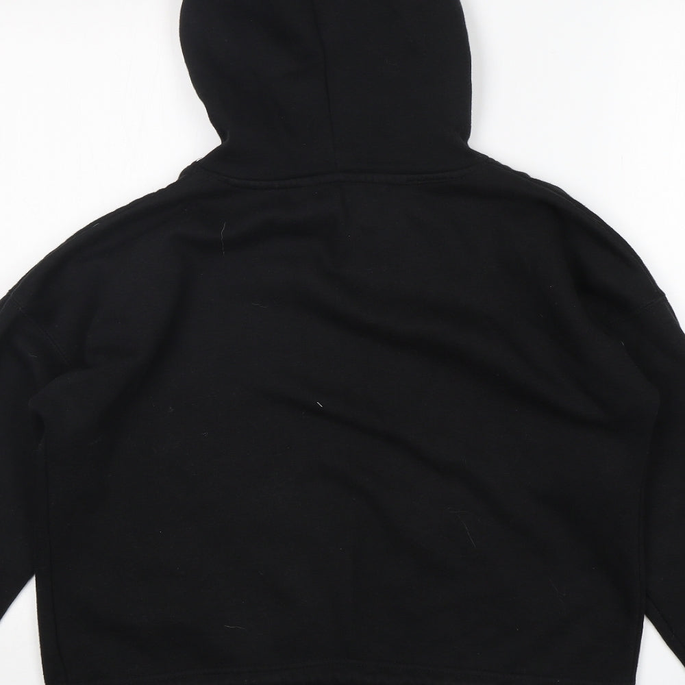 New Look Womens Black Pullover Hoodie Size S