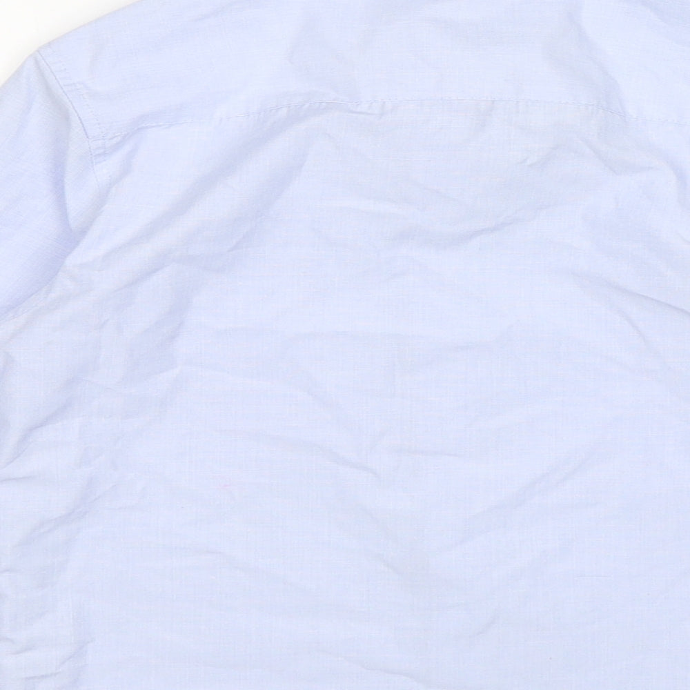 Urban rascals Boys Blue Polyester Basic Button-Up Size 6 Years Collared