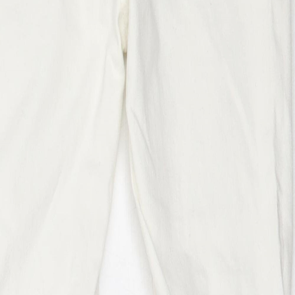 Pull&Bear Womens Ivory Cotton Skinny Jeans Size 36 L27 in Regular