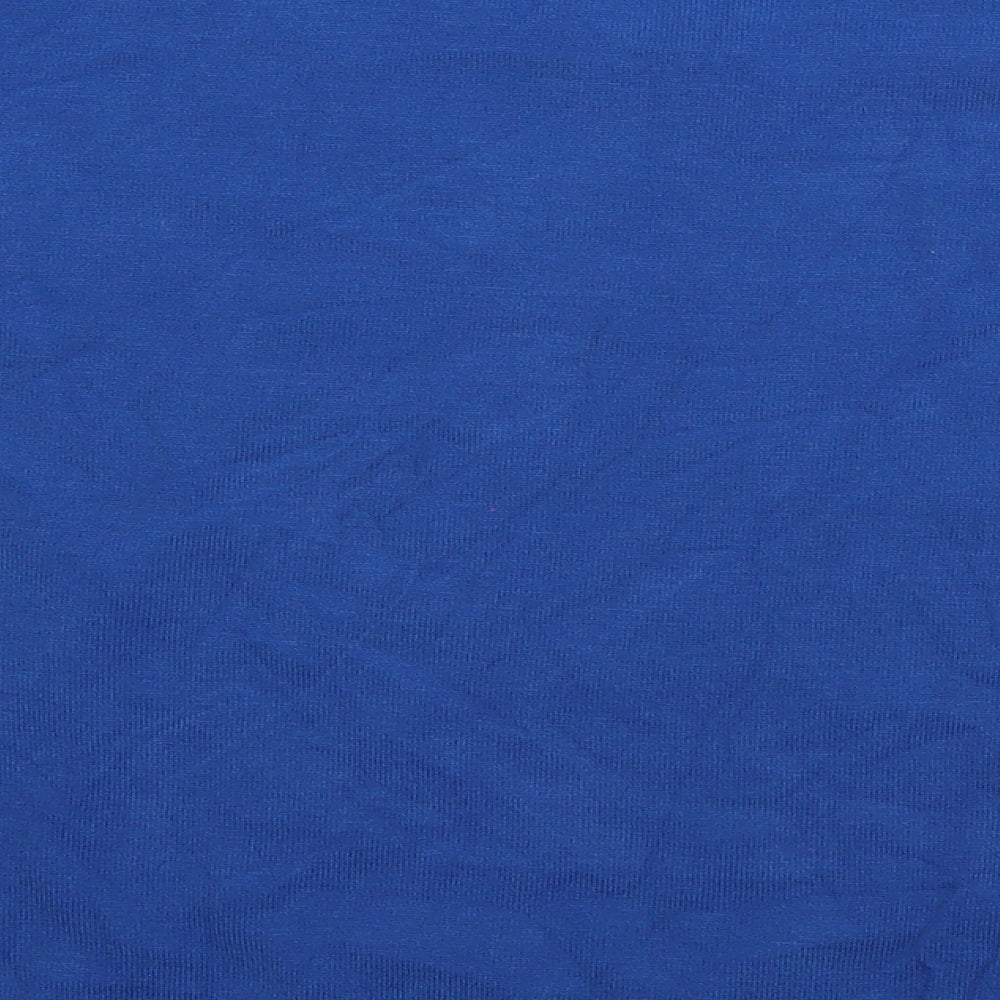 Marks & Spencer Womens Blue V-Neck Viscose Pullover Jumper Size 12