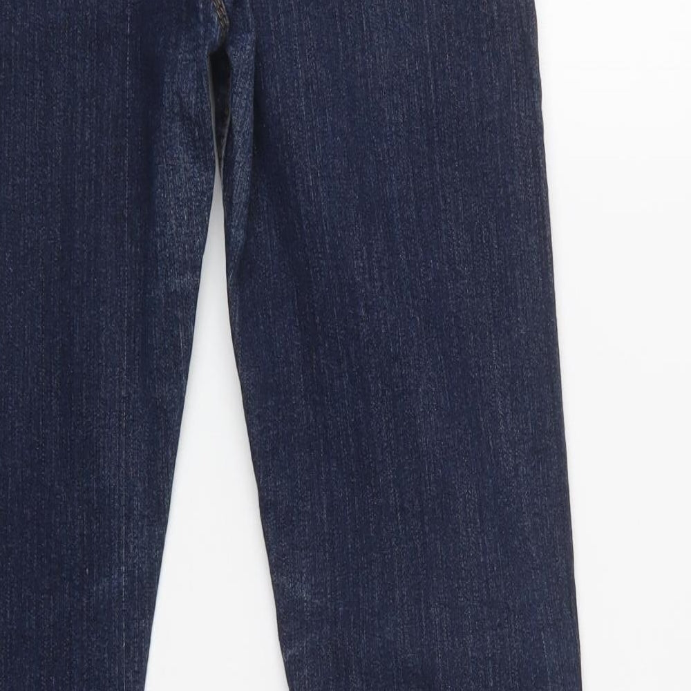 Cosmic Jeans Womens Blue Cotton Skinny Jeans Size 12 L29 in Regular Button