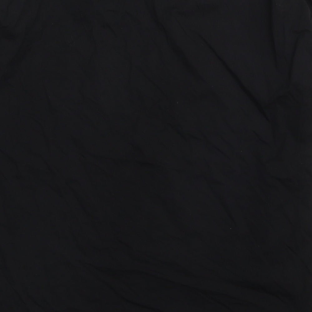 Reserves Womens Black Cotton Basic T-Shirt Size XS Crew Neck