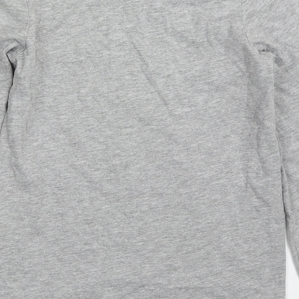 TU Girls Grey Cotton Basic T-Shirt Size 8 Years Round Neck Pullover - Fa Boo! Lous