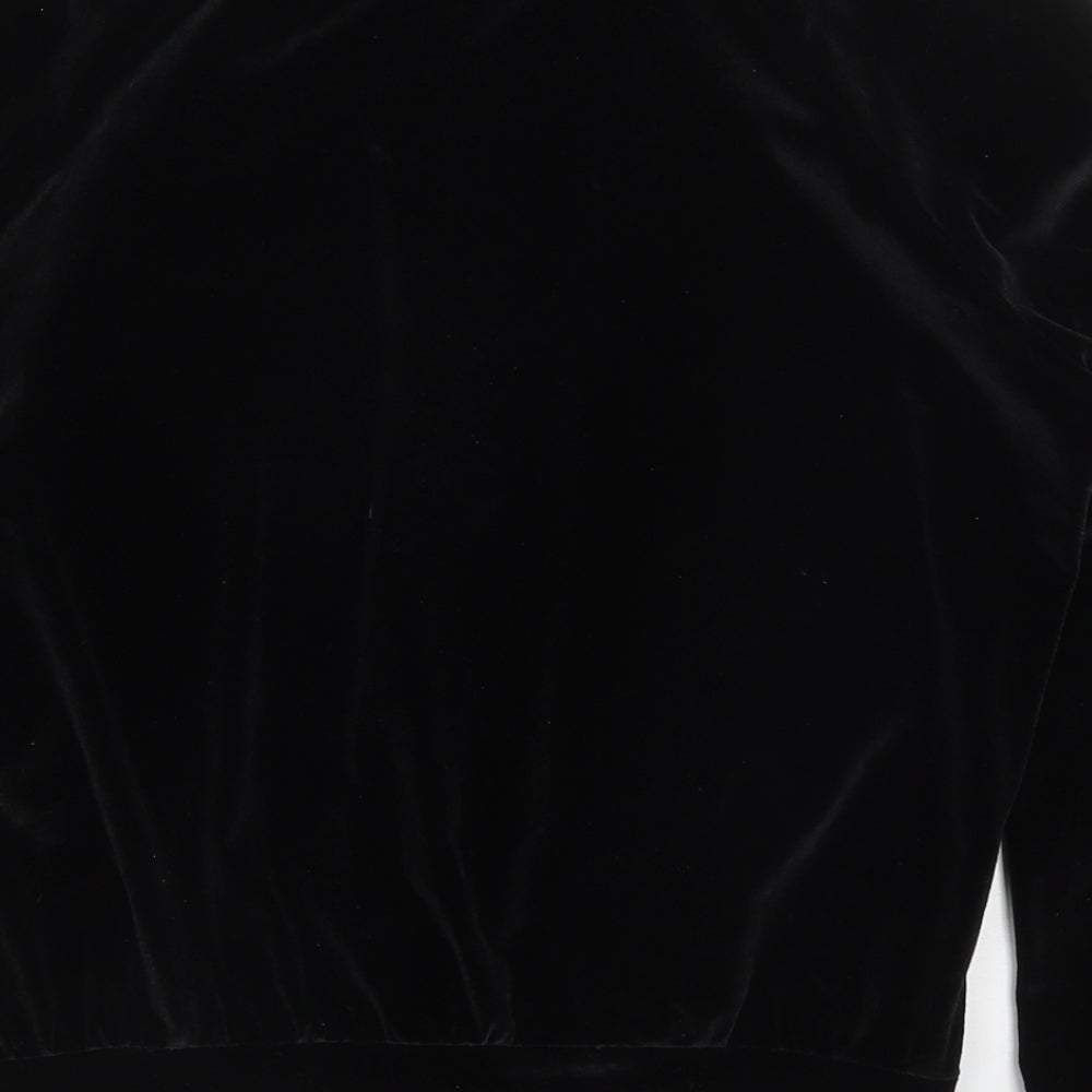Boohoo Womens Black Jacket Size 8 Zip