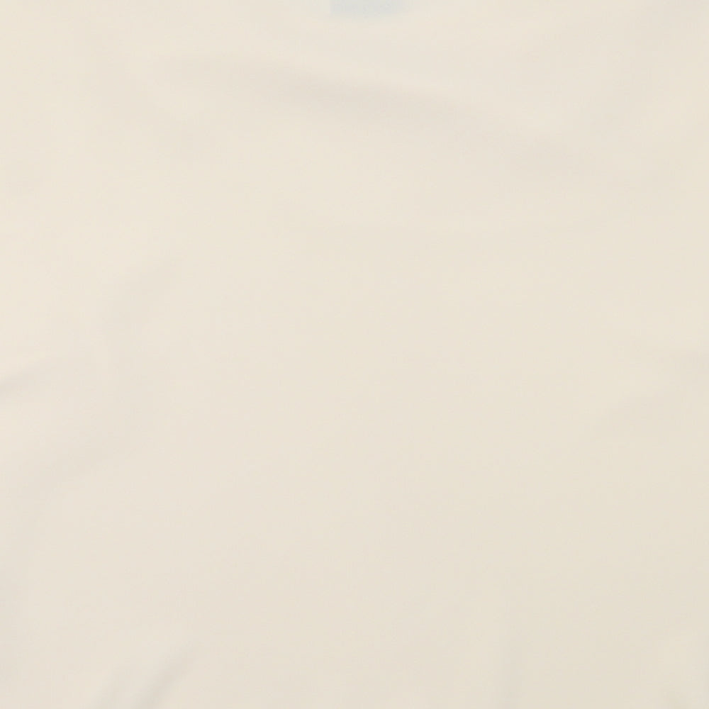 Vogue Womens Ivory Polyester Basic Blouse Size 18 Round Neck