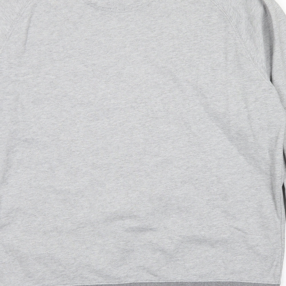 Blue Harbour Mens Grey Cotton Pullover Sweatshirt Size M