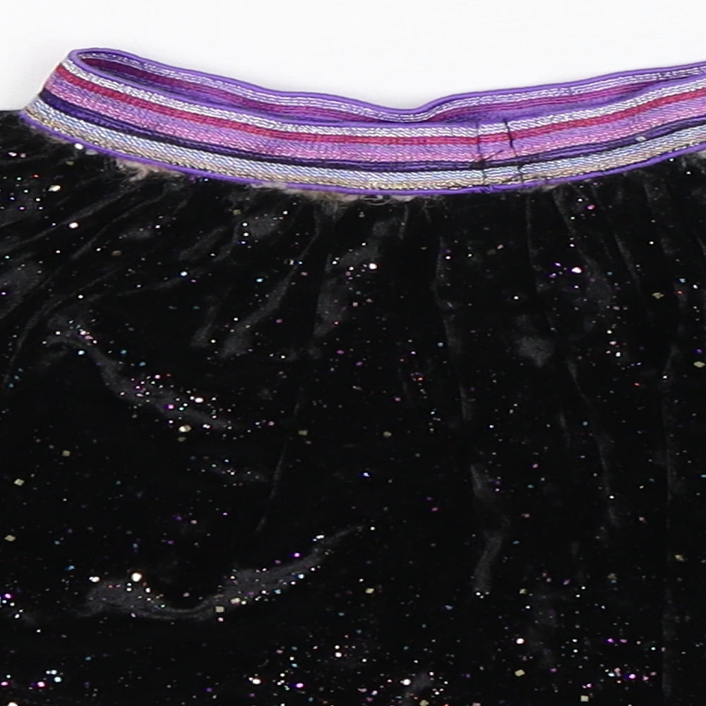 Nutmeg Girls Black Polyester A-Line Skirt Size 2-3 Years Regular