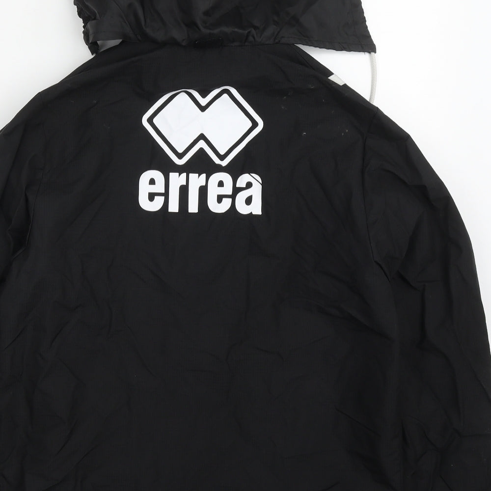 Errea Mens Black Jacket Coat Size XS Zip - Shrewsbury Town FC