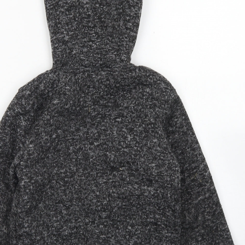 Primark Boys Grey Polyester Full Zip Hoodie Size 5-6 Years Zip
