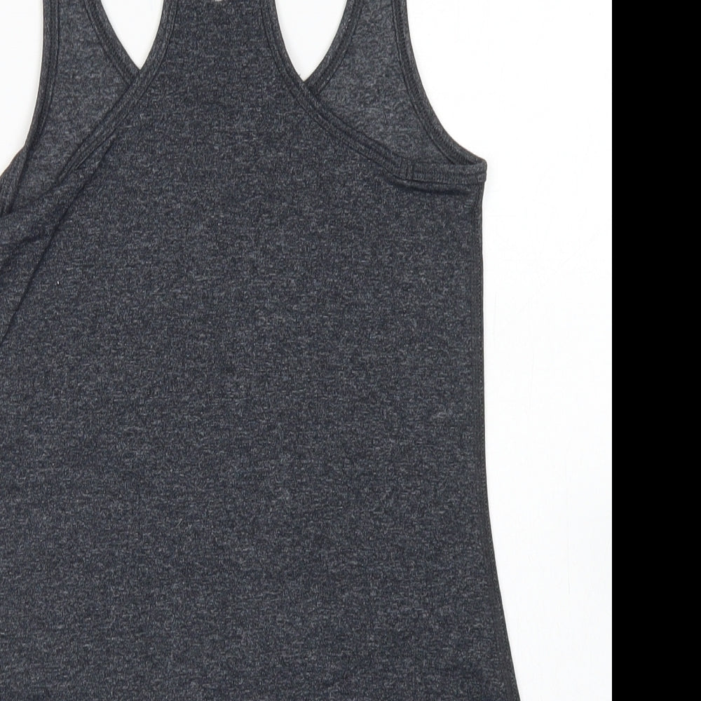 90 Degree Womens Grey Polyester Basic Tank Size XS Scoop Neck