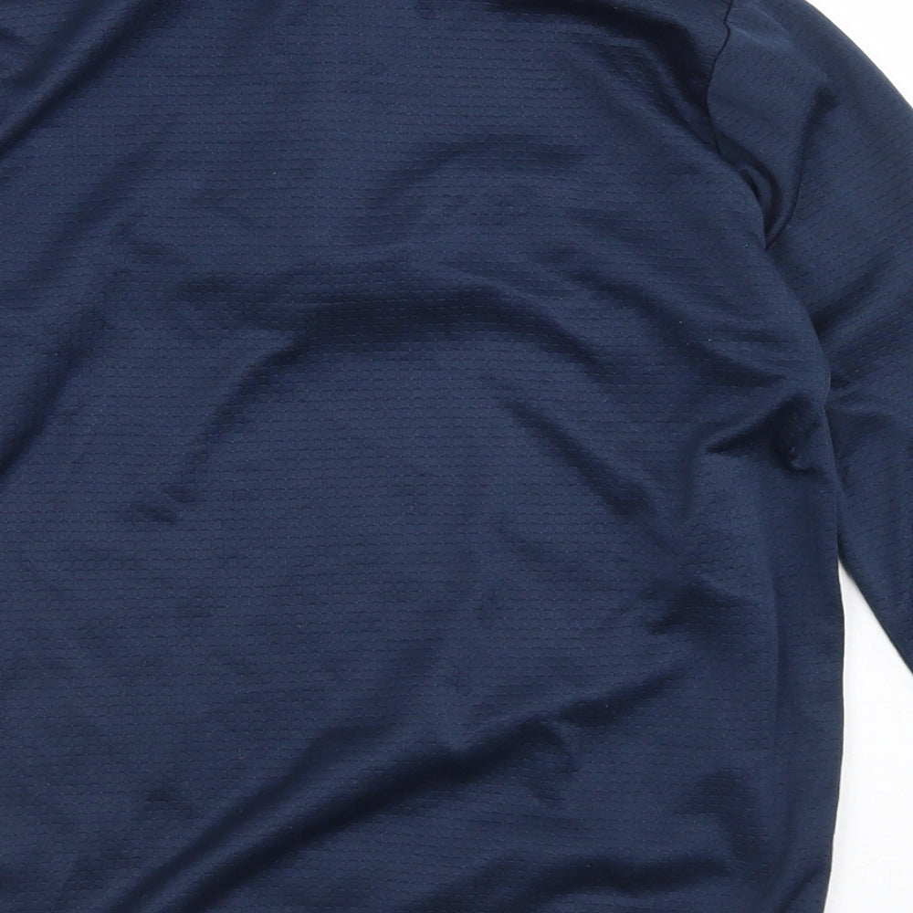 Dunnes Stores Boys Blue Polyester Pullover Sweatshirt Size 8-9 Years Zip