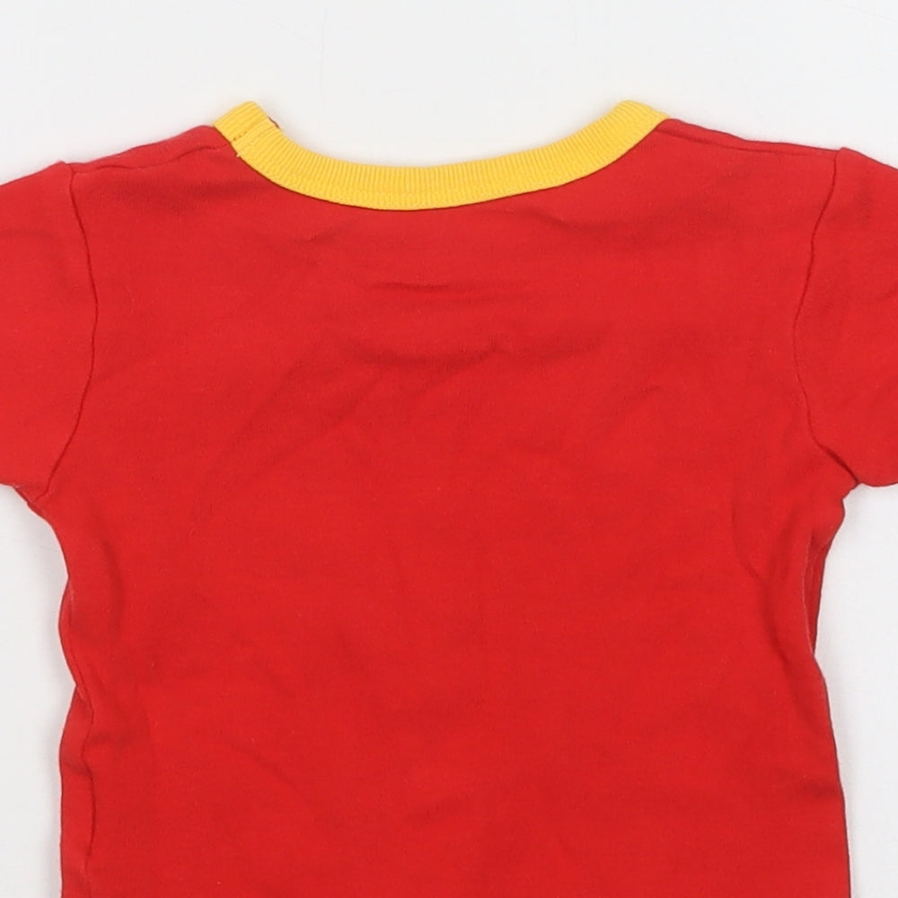 Home Brewed Baby Red Cotton Ringer T-Shirt Size 18-24 Months Crew Neck - Love