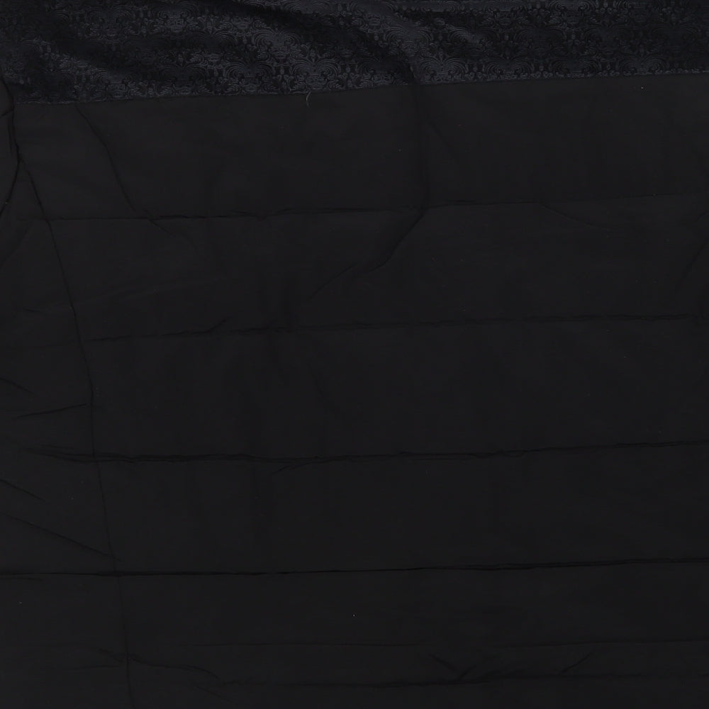 Preworn Womens Black Puffer Jacket Jacket Size L Zip - Fluffy Lining
