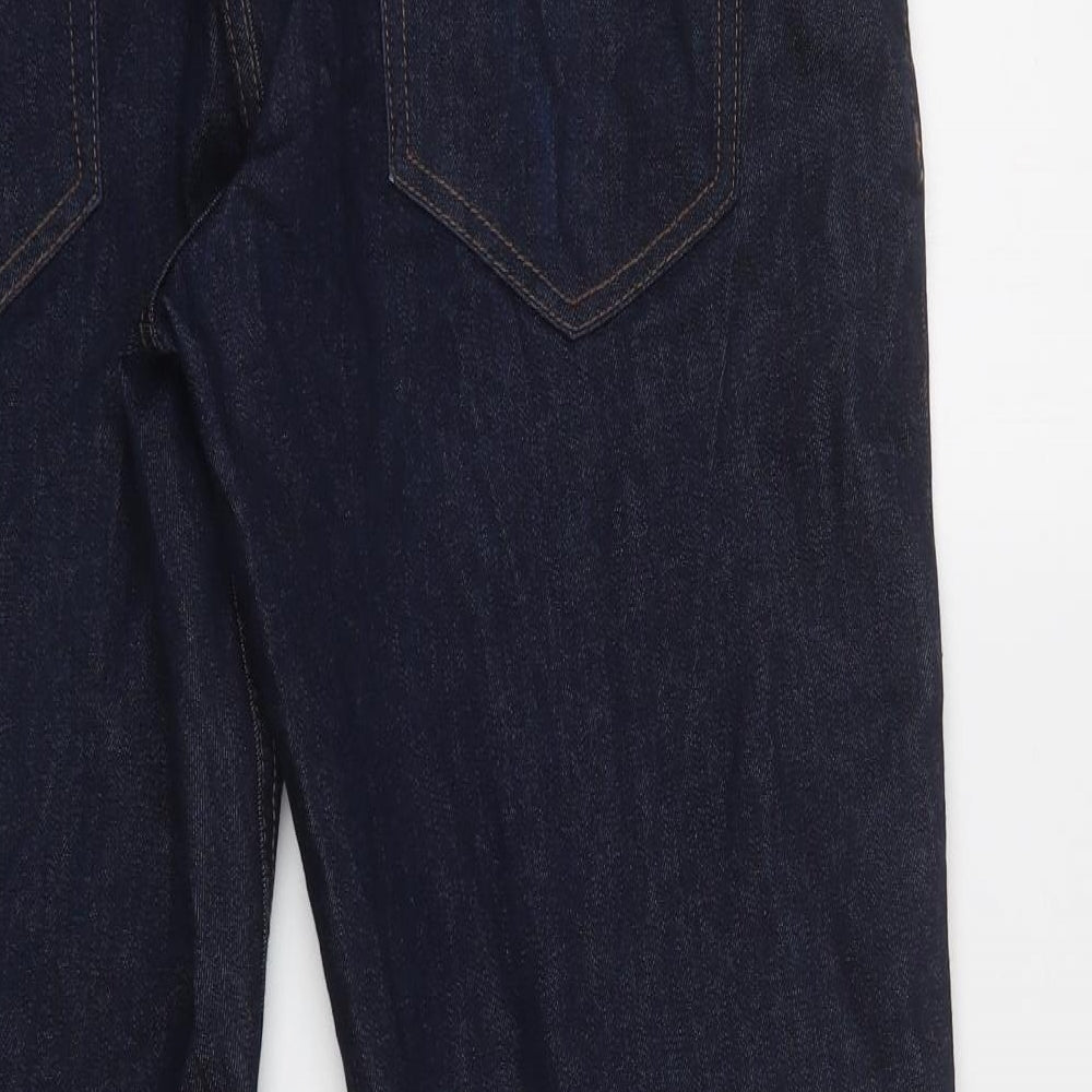 George Mens Blue Cotton Straight Jeans Size 36 L30 in Regular Button