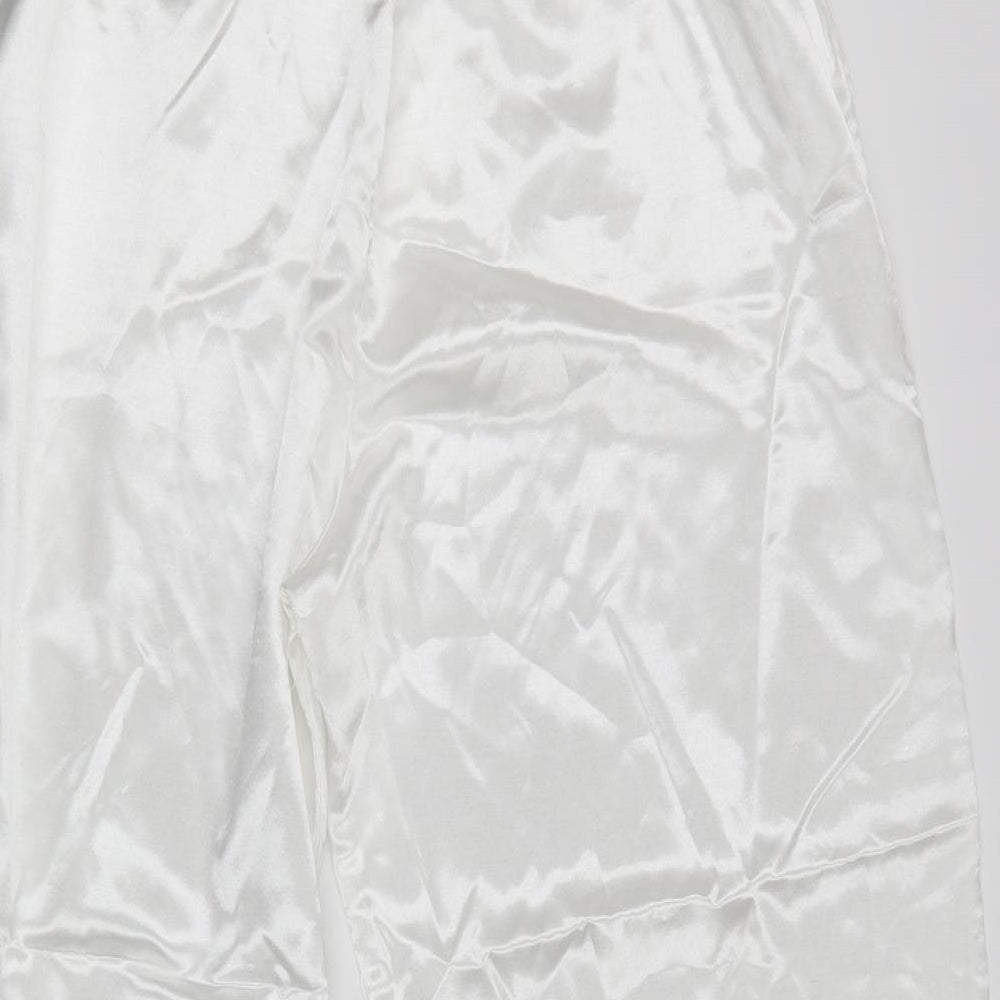 Dunnes Stores Womens White Polyester Pyjama Pants Size 18