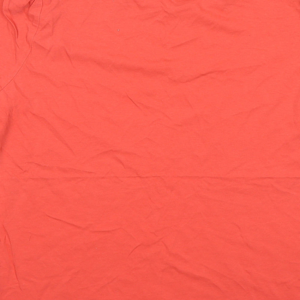 F&F Womens Pink Cotton Basic T-Shirt Size 14 Round Neck
