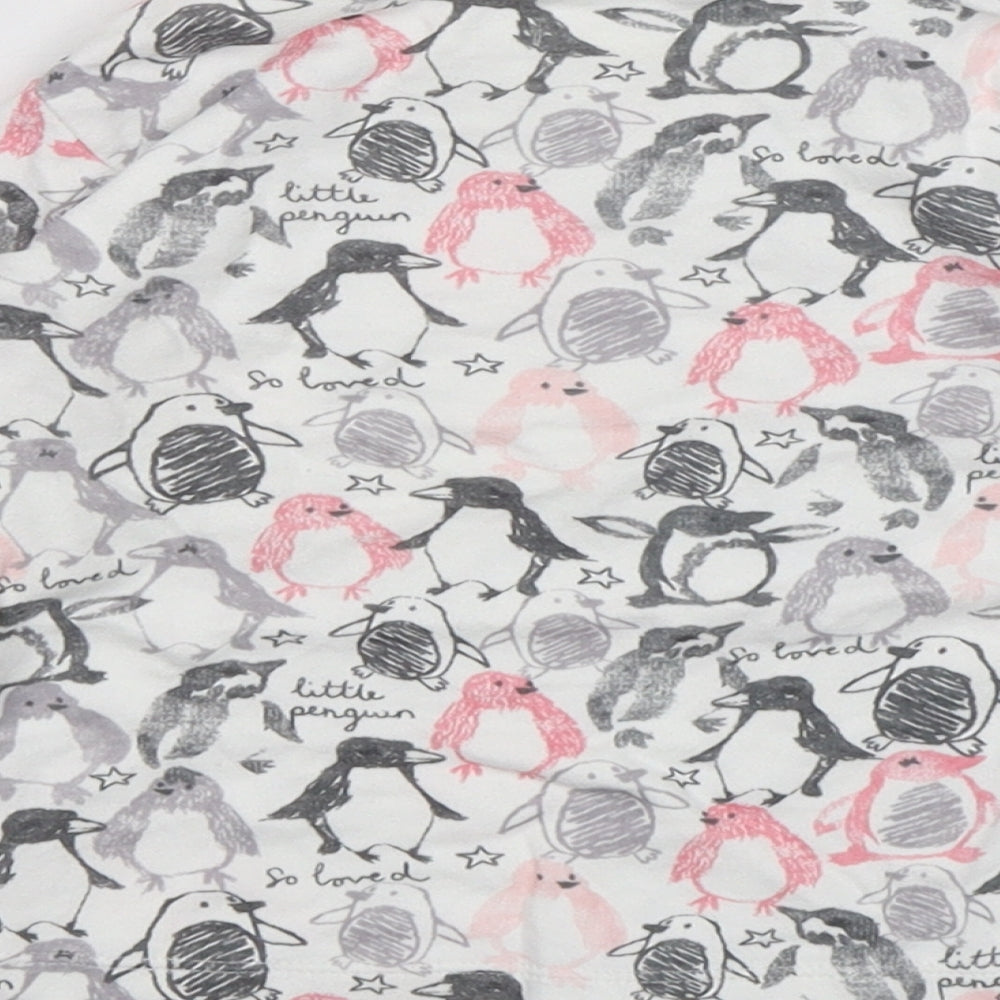 George Girls Multicoloured Animal Print Cotton Basic T-Shirt Size 12-18 Months Round Neck
