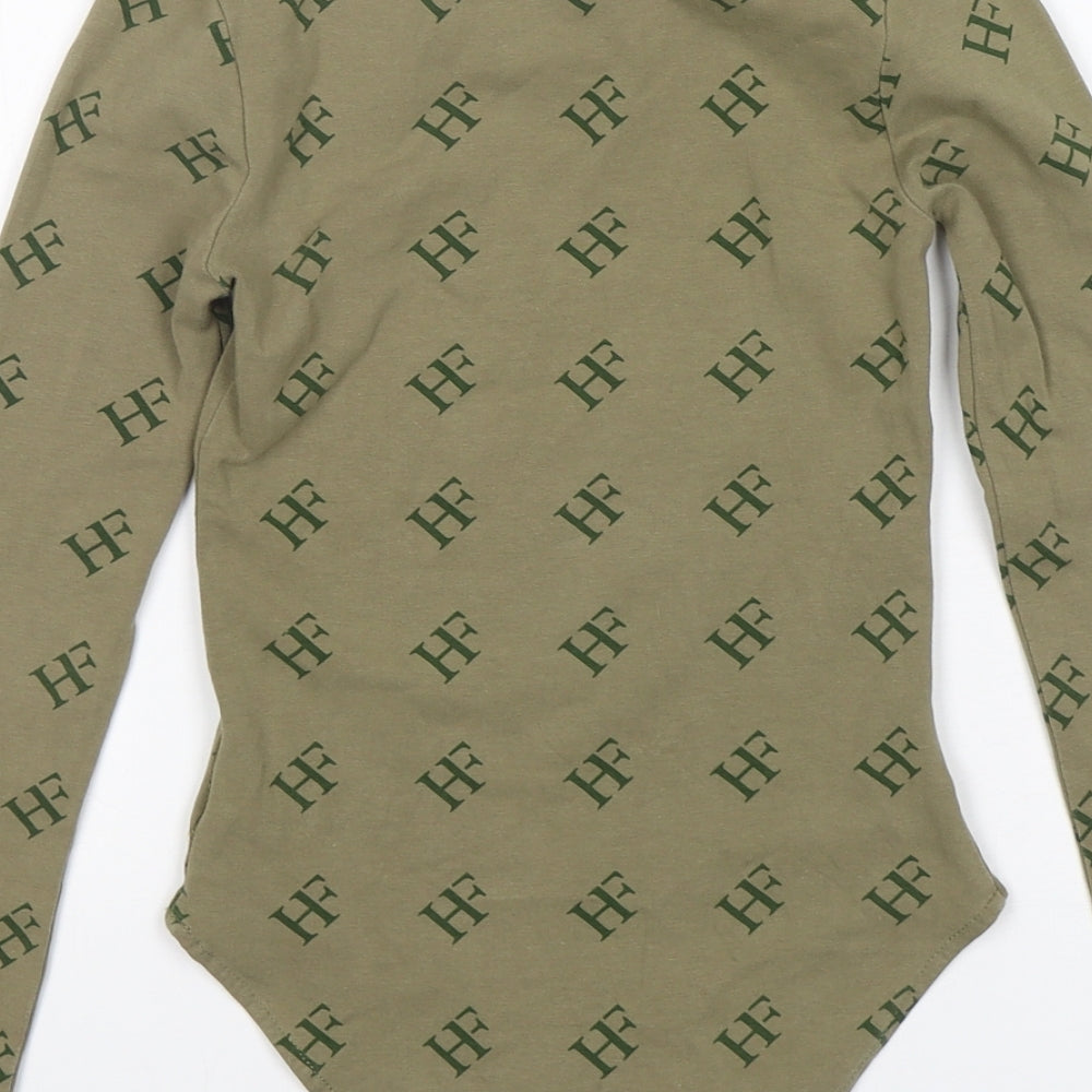 Holyfield Girls Green Cotton Bodysuit One-Piece Size XS