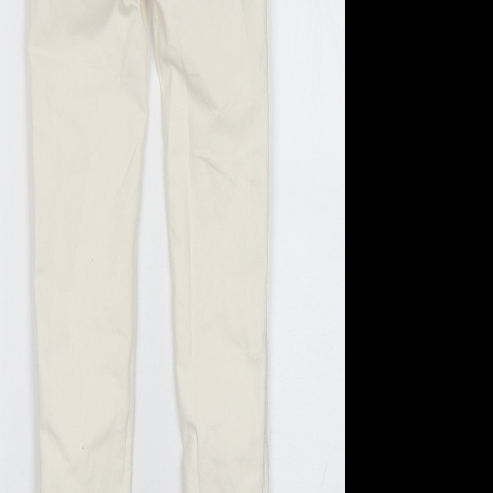 Pull&Bear Womens Beige Skinny Jeans Size 4 L28 in Regular