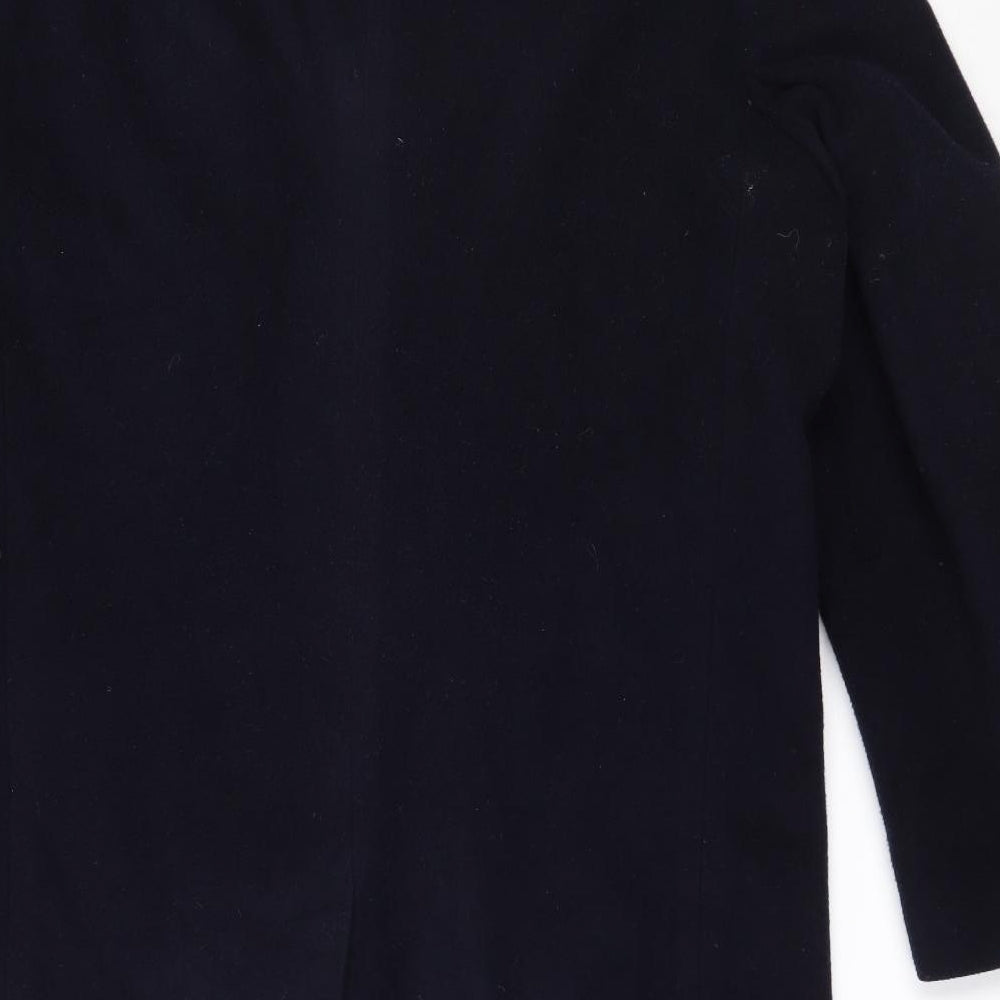 Aragona Mens Blue Overcoat Coat Size 38