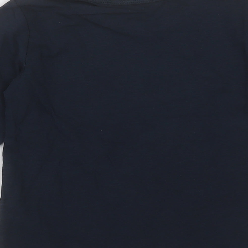Next Boys Black Cotton Basic Casual Size 2 Years Crew Neck Pullover