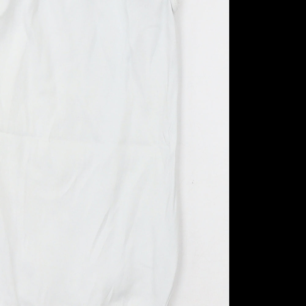 NEXT Girls White Cotton Bodysuit One-Piece Size 2-3 Years Button - Unisex