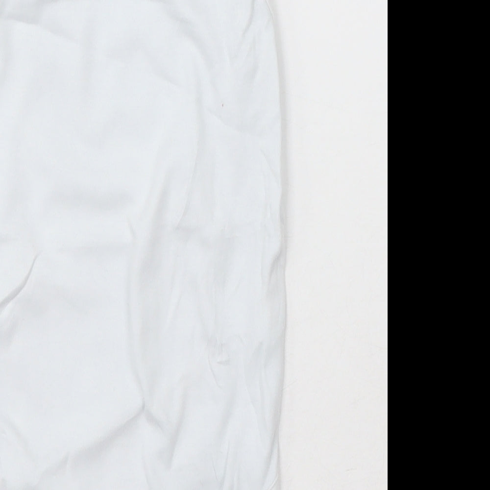 NEXT Girls White Cotton Bodysuit One-Piece Size 2-3 Years Button