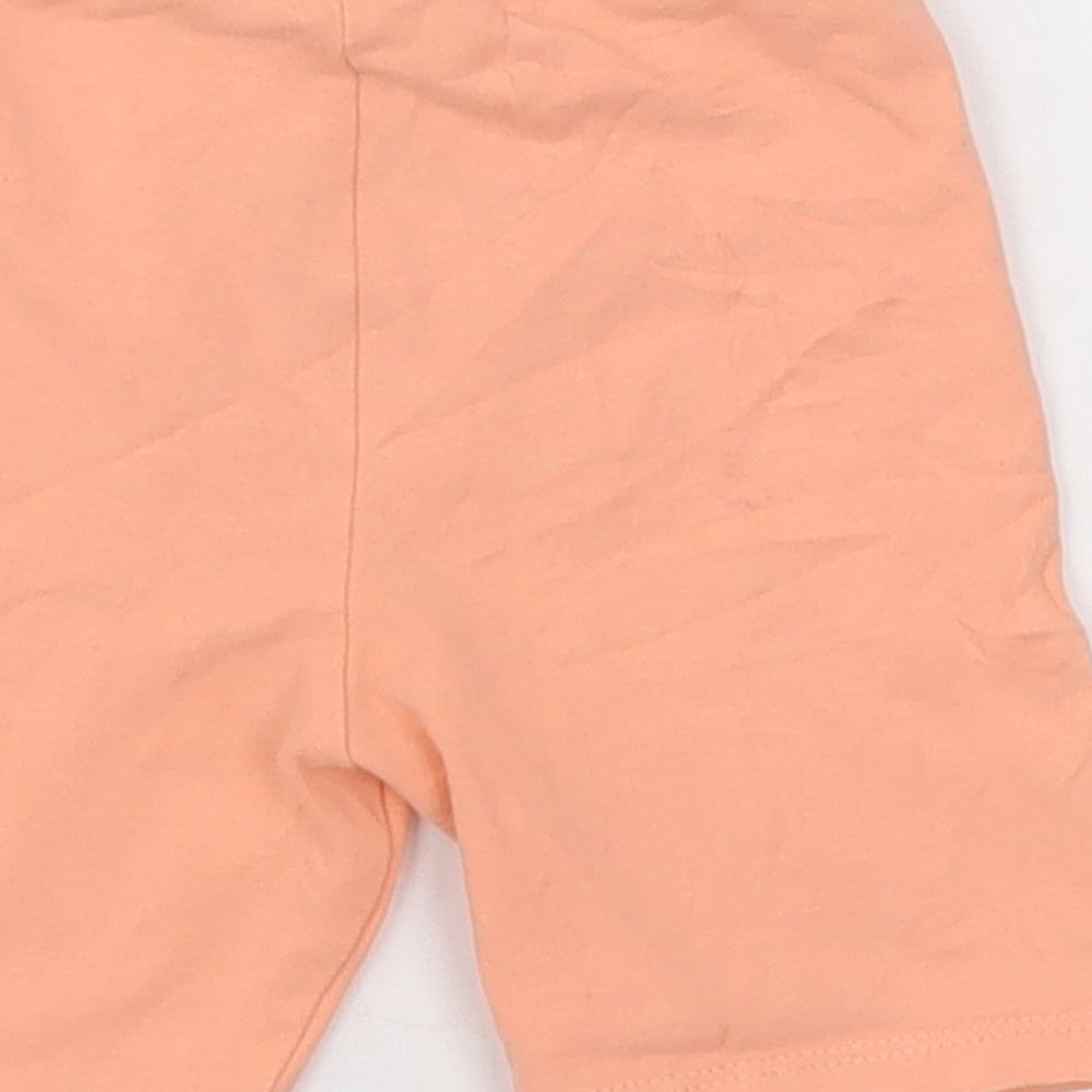 Matalan Girls Pink Cotton Shorts Outfit/Set Size 12-18 Months