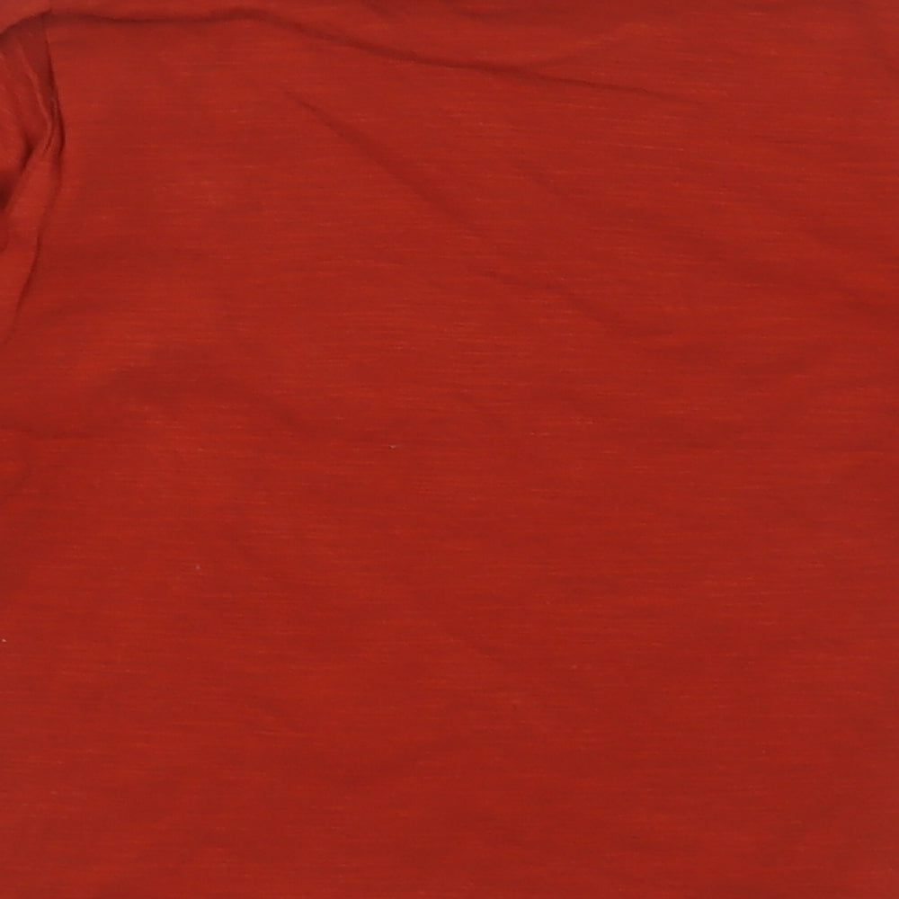 Next Boys Orange Cotton Basic Casual Size 2 Years Crew Neck Pullover