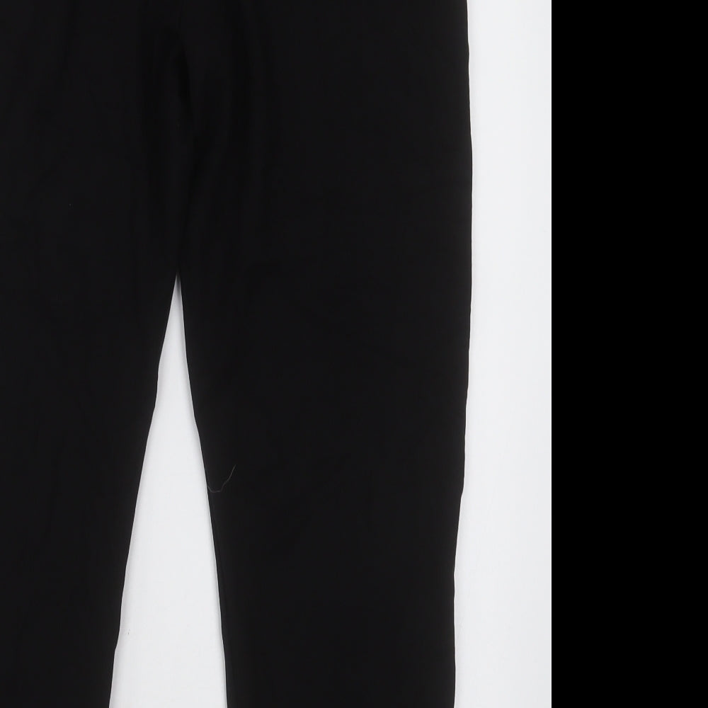 Gallery Womens Black Viscose Cropped Trousers Size M L27 in Regular