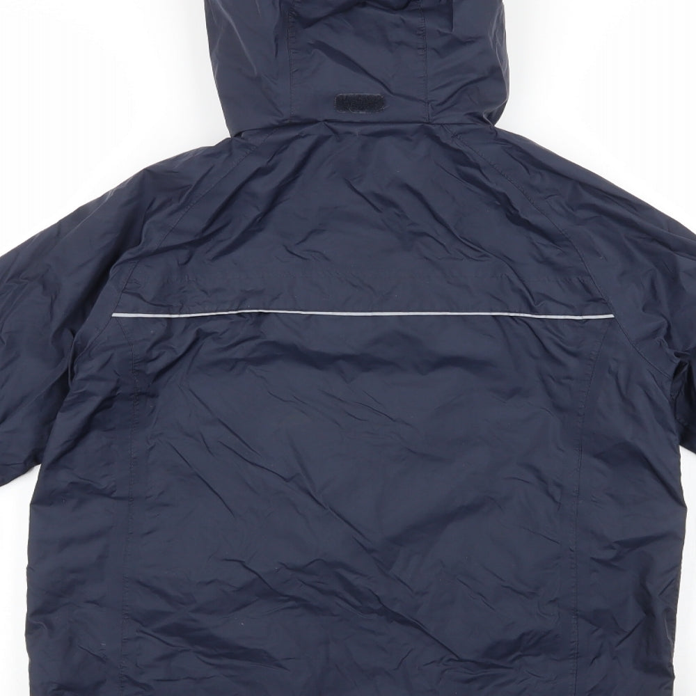 Civit Boys Black Anorak Jacket Size 9-10 Years Zip