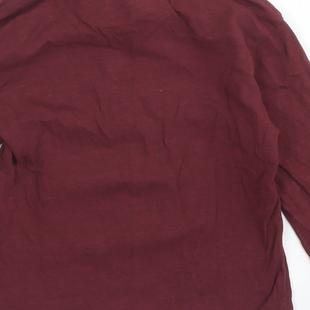 Primark Girls Purple Cotton Basic T-Shirt Size 9-12 Months Crew Neck - Hogwarts