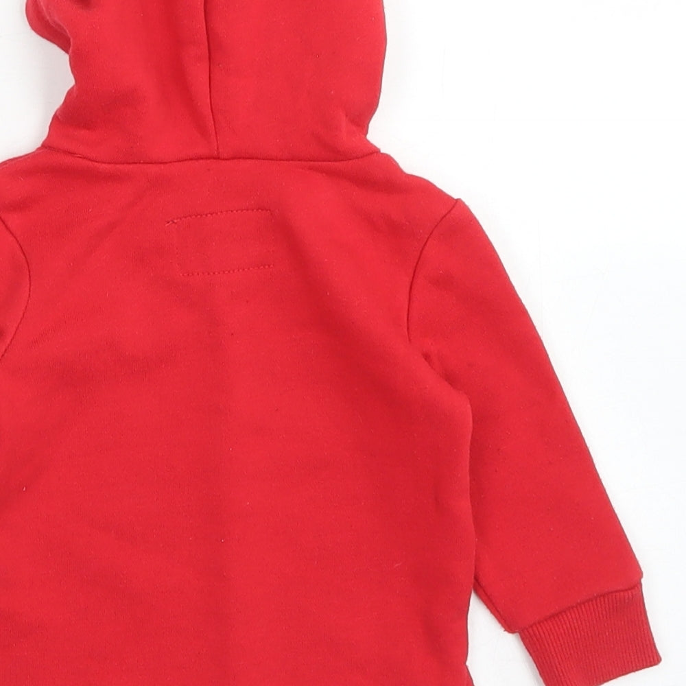 Mini Rebel Boys Red Jacket Size 3-6 Months - Hoodie