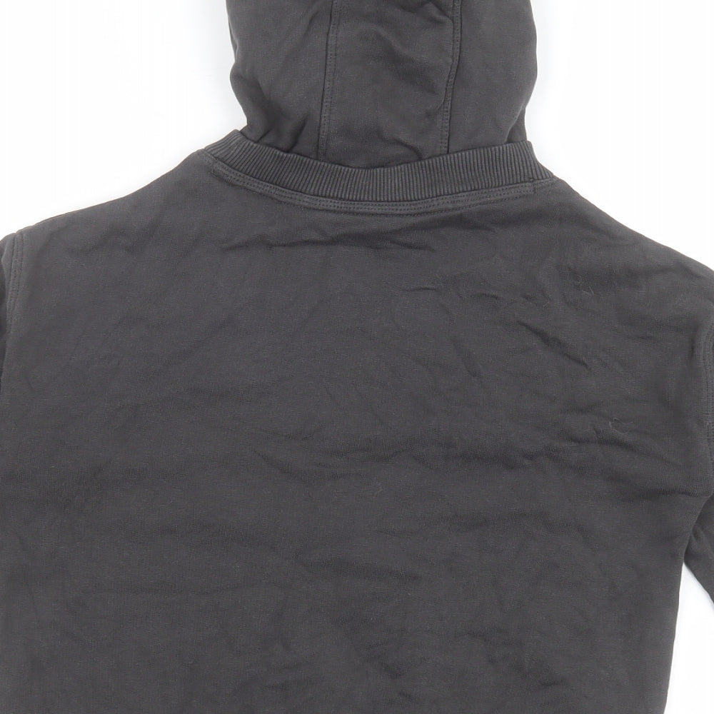 Next Girls Black 100% Cotton Pullover Hoodie Size 8 Years - Free Spirit