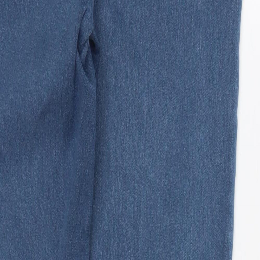 TU Womens Blue Cotton Skinny Jeans Size 10 L30 in Regular Button