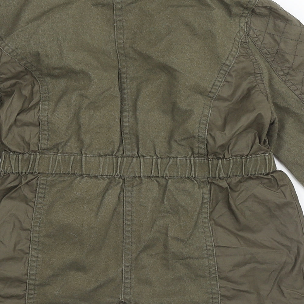 George Girls Green Basic Jacket Jacket Size 7-8 Years Zip