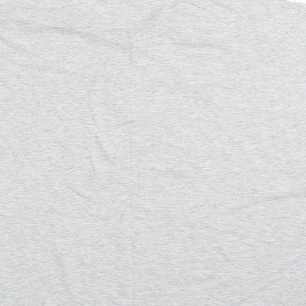 Dunnes Womens Grey Cotton Pyjama Top Size XL - Dreamer