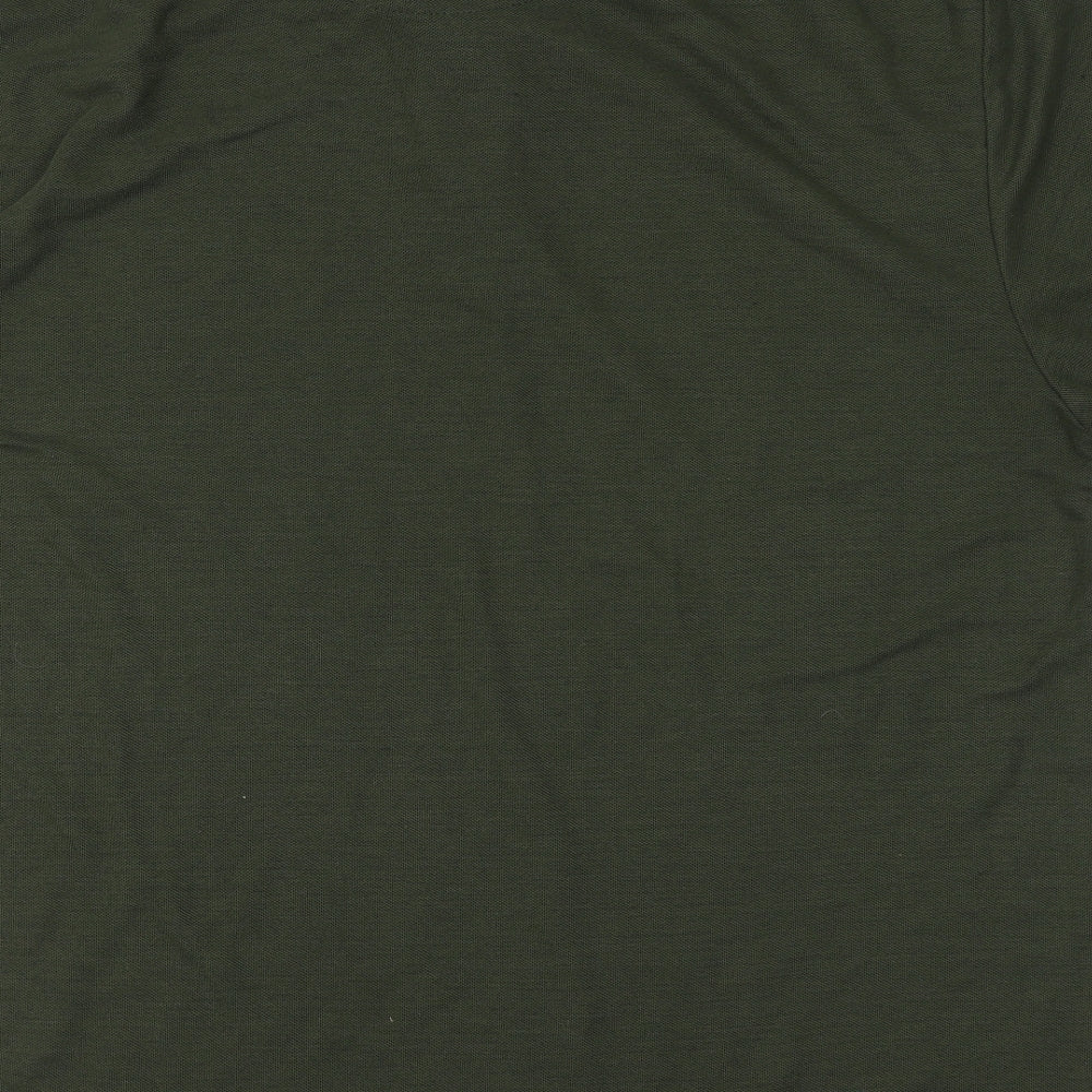 River Road Mens Green Polyester T-Shirt Size Big 2X Collared