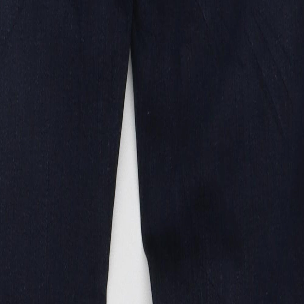 Here + There Girls Blue Cotton Skinny Jeans Size 12-13 Years Regular Zip