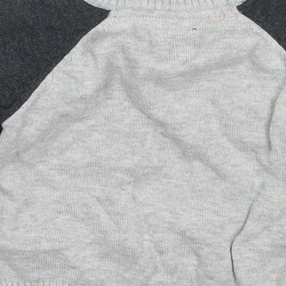 Early Days Baby Grey Cotton Pullover Jumper Size 3-6 Months Pullover - Panda