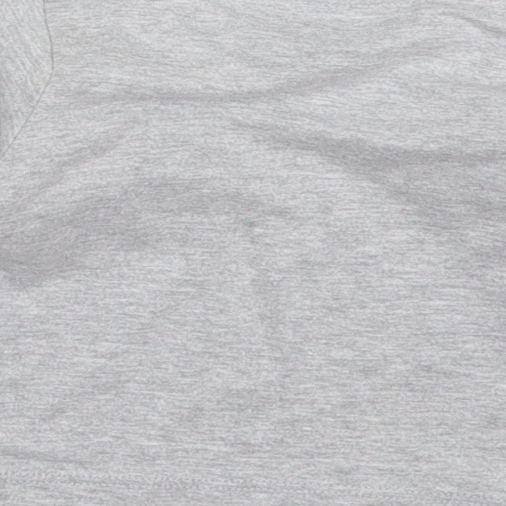 Peacocks Baby Grey Cotton Basic T-Shirt Size 0-3 Months Crew Neck Pullover