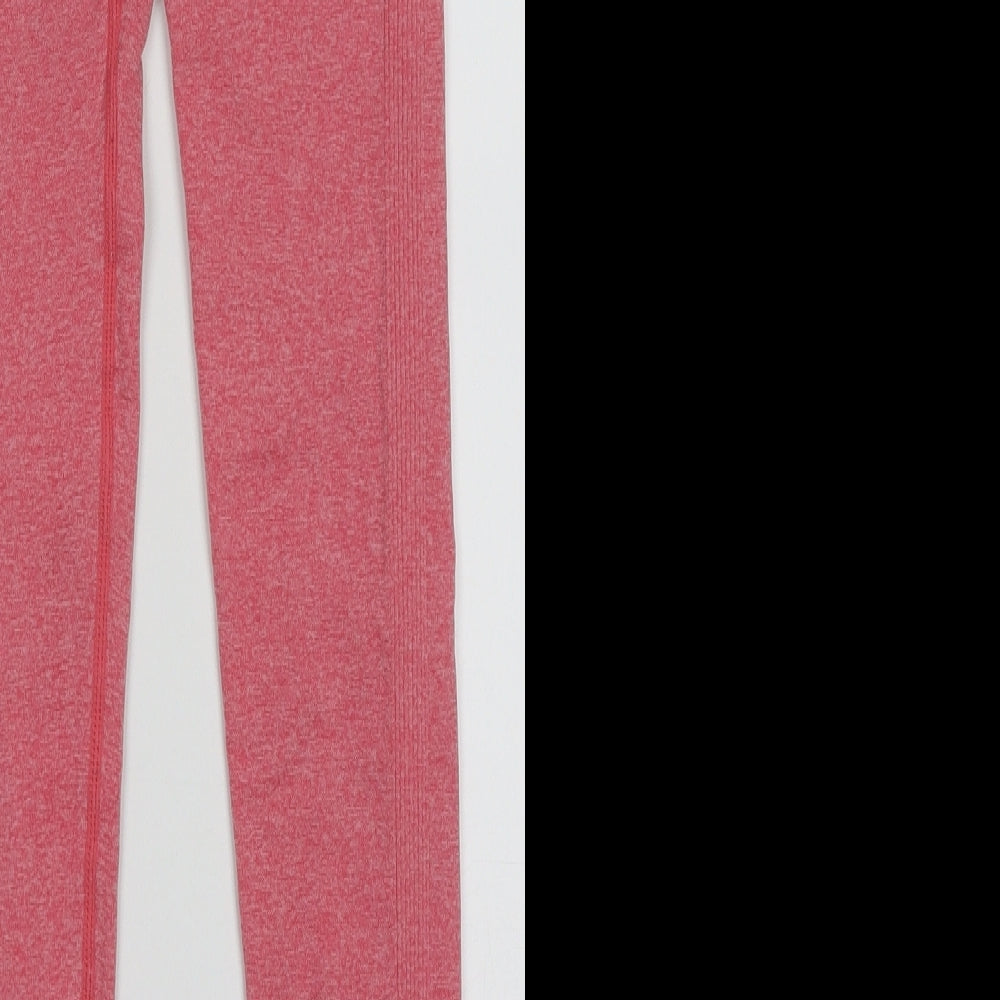 Preworn Womens Pink Polyamide Sweatpants Leggings Size S L26 in Regular Pullover