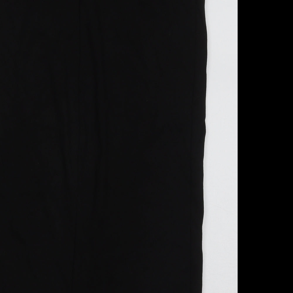talis Womens Black Polyester A-Line Skirt Size L