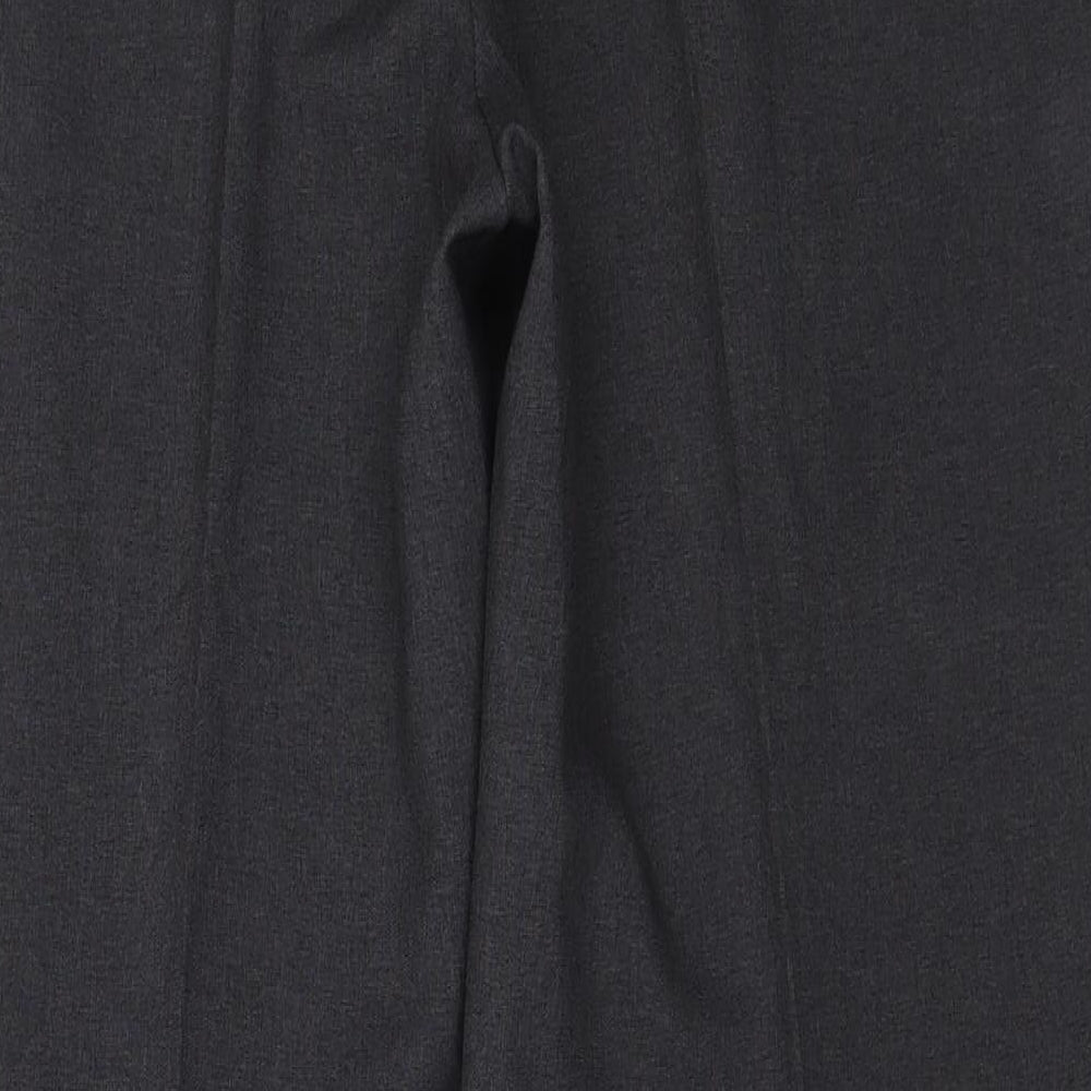 Marks and Spencer Womens Grey Polyester Dress Pants Trousers Size 18 L30 in Regular Zip